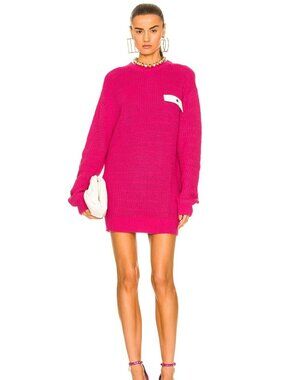 Ser.O.Ya. Valentina Sweater Fuschia Purple Knit Chunky Oversized Size Medium